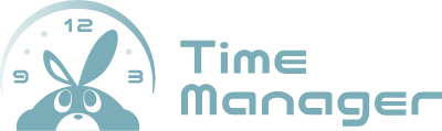 業務効率化に特化した時間管理ツール、Time Manager（タイムマネージャー）のロゴ